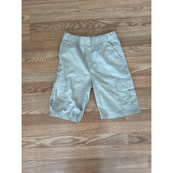 Place Boys Khaki Cargo Shorts Sz 14 Very Good - Picture 1 of 4
